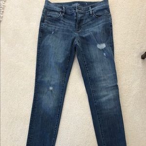 Loft jeans, modern fit, lightly distressed