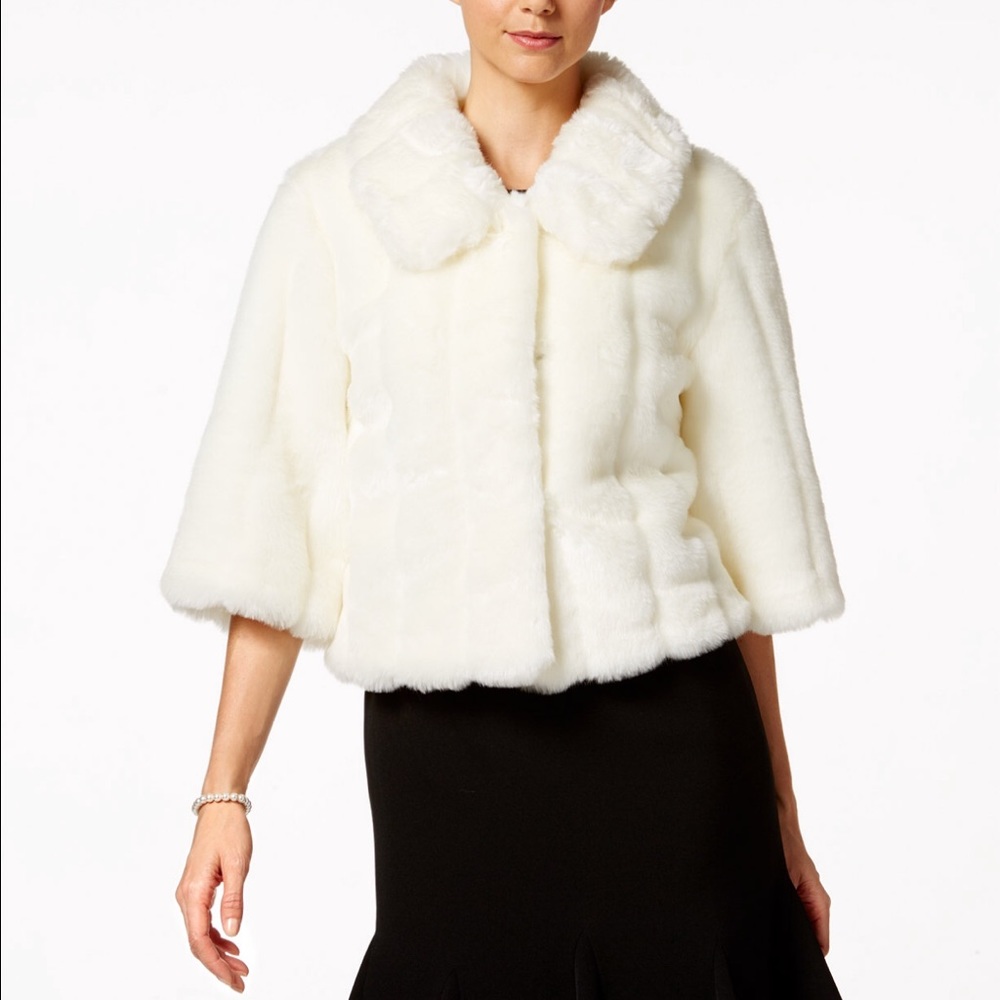Clearance New Calvin Klein faux fur coat $299