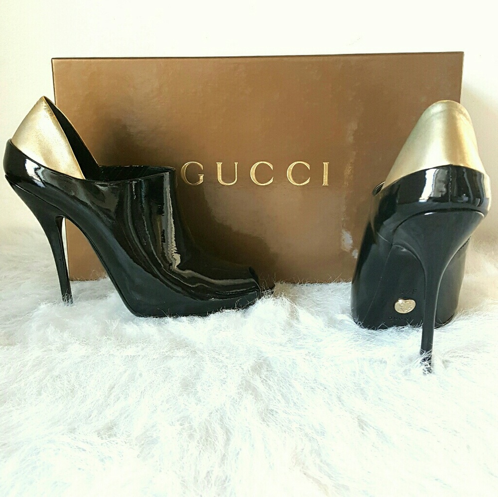 Gucci Patent Leather Booties (sz 39.5)