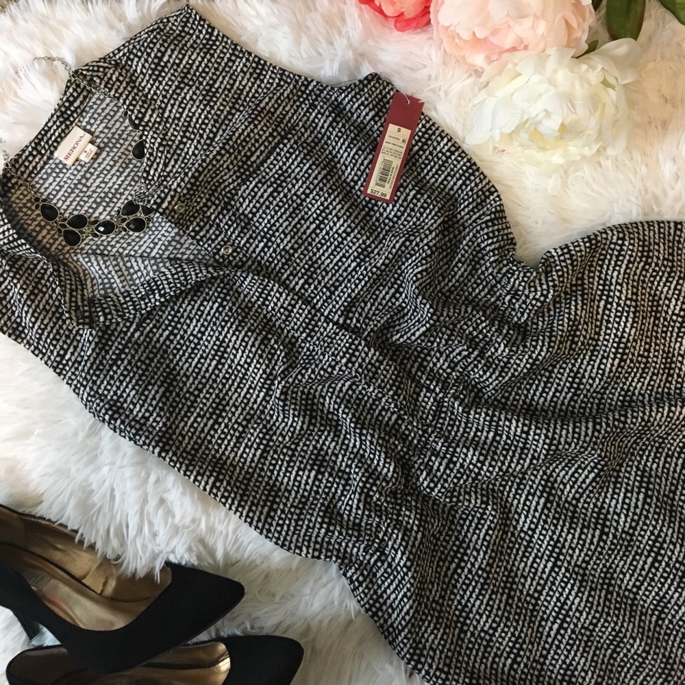 NWT Merona Ebony Print Dress