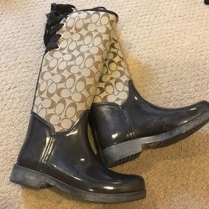 Coach rain boots