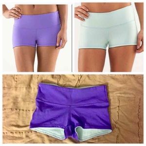 Lululemon REVERSIBLE boogie shorts size 6