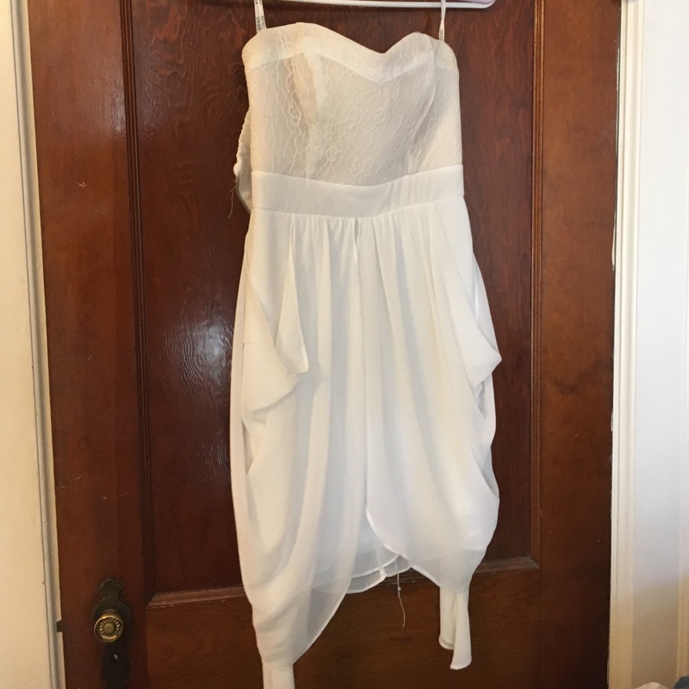 White graduation Dress