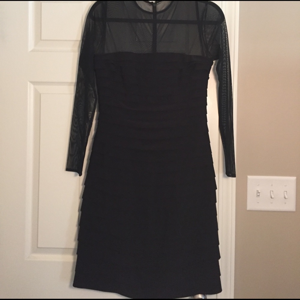 LAUREN Ralph Lauren Black Sheer Dress