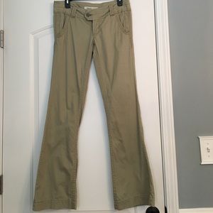 Fit and flare khakis bootcut