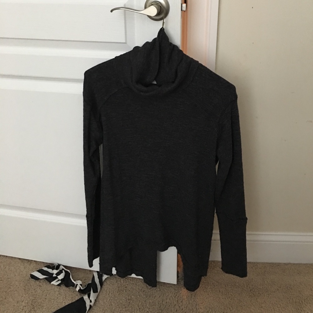 Free people open back turtleneck