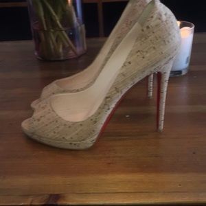 Christian Louboutin cork Pumps