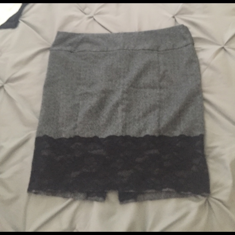 Black and dark gray skirt