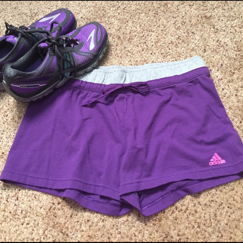 Adidas Shorts Purple Size Large