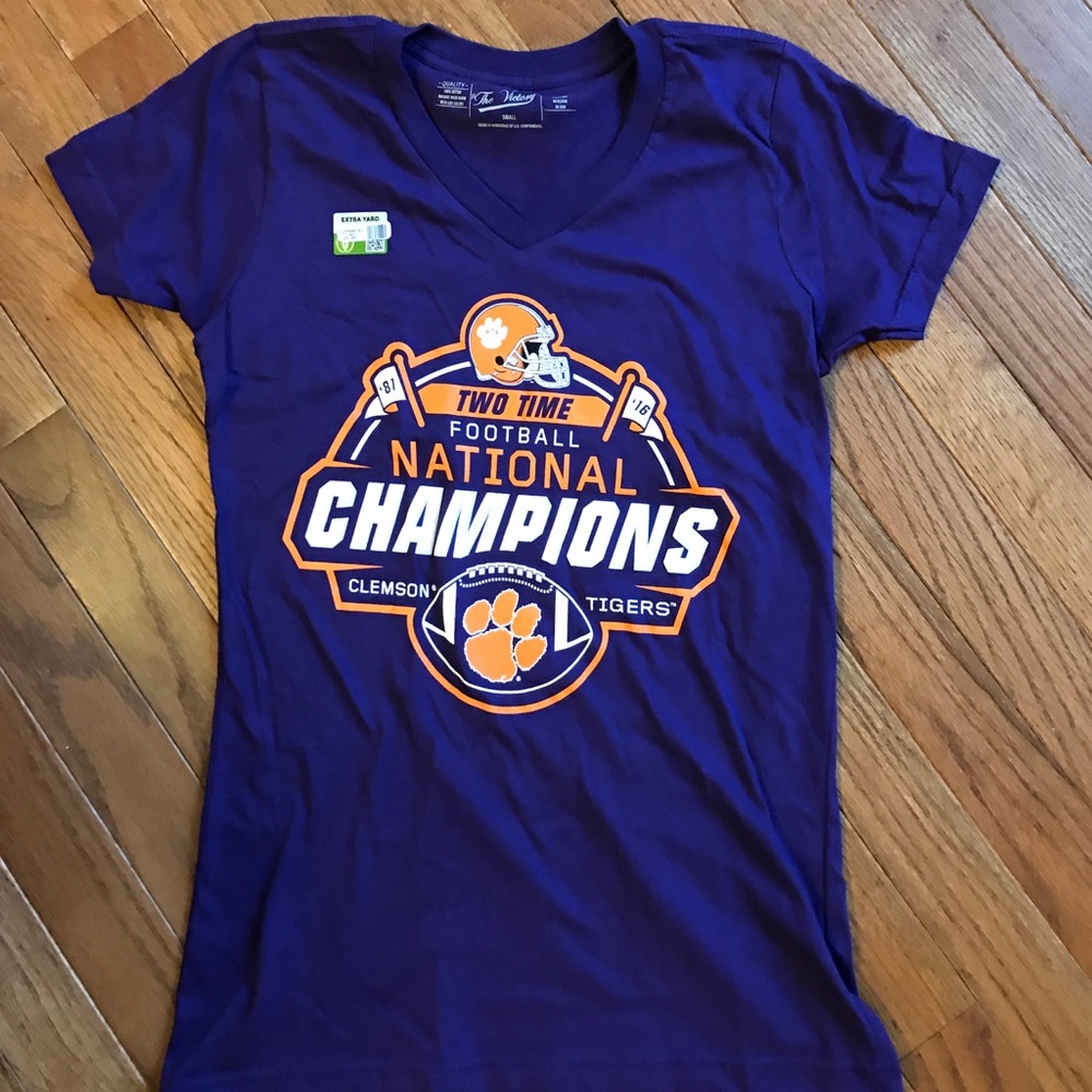 NWT Clemson Championship shirt Ladies fit Small