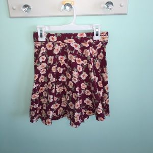 Floral print skirt