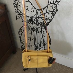 NWT Tig Cross Body Pebble Leather Bag