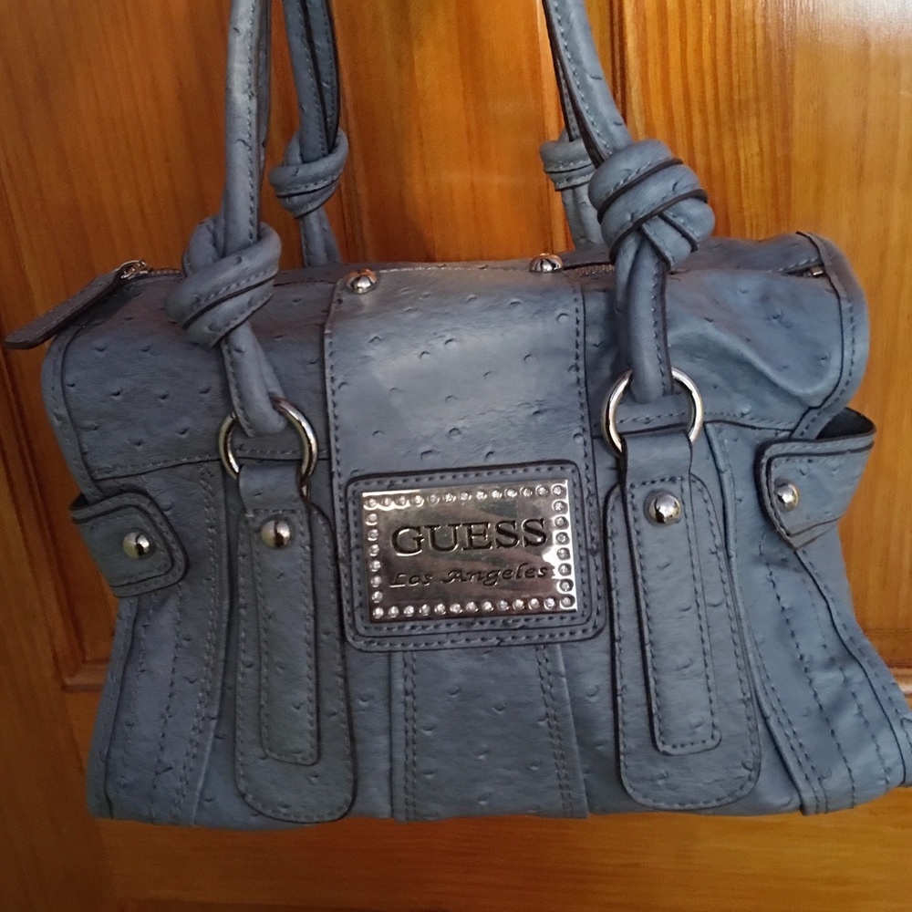 NWOT Guess bowler bag in light blue