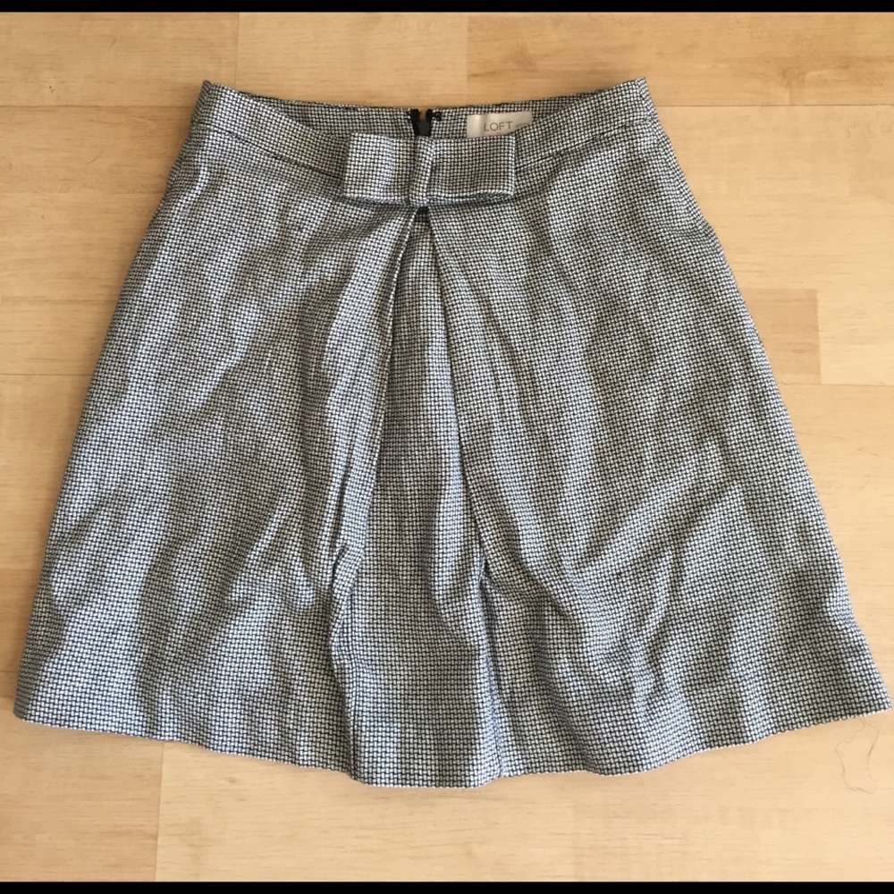 Loft high waisted herringbone style skirt