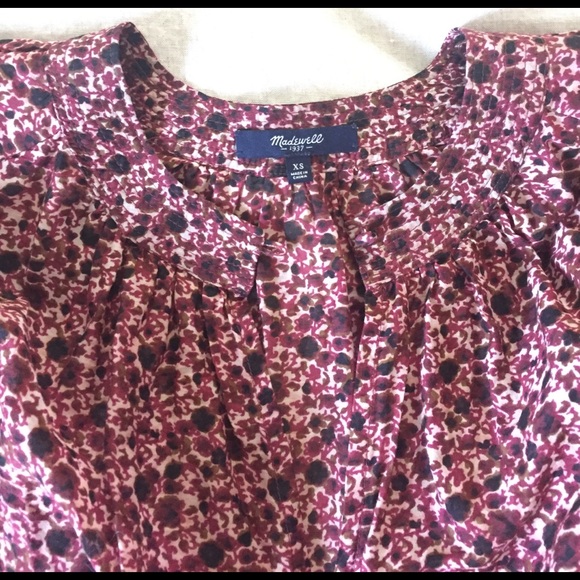 Madewell 3/4 sleeve floral blouse - Picture 3 of 3