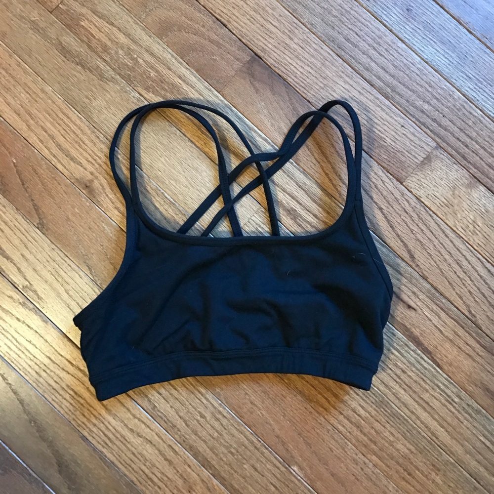 Athleta black sports bra XS