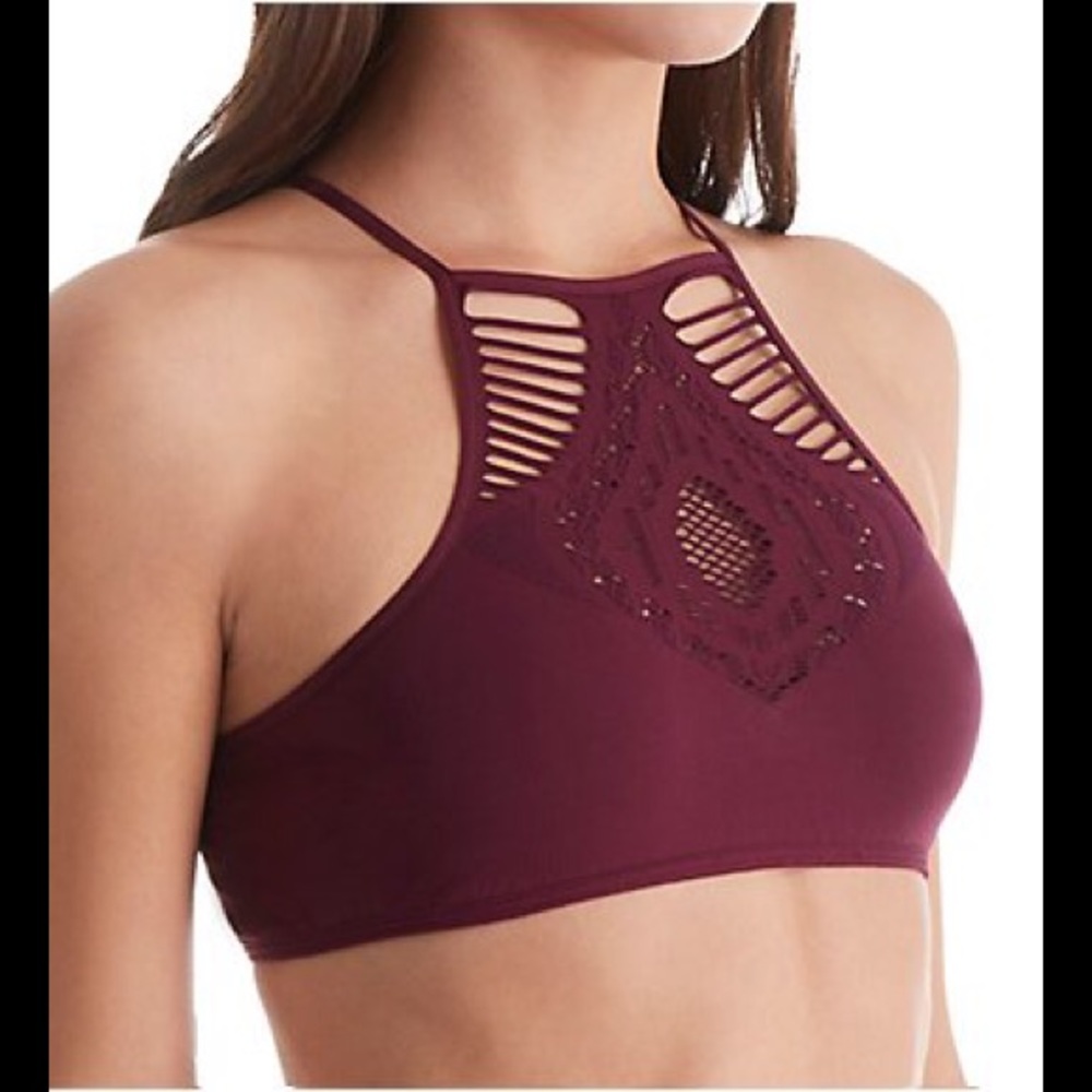 Berry High Neck Bralette
