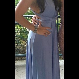 Beautiful baby blue multi wear dress.