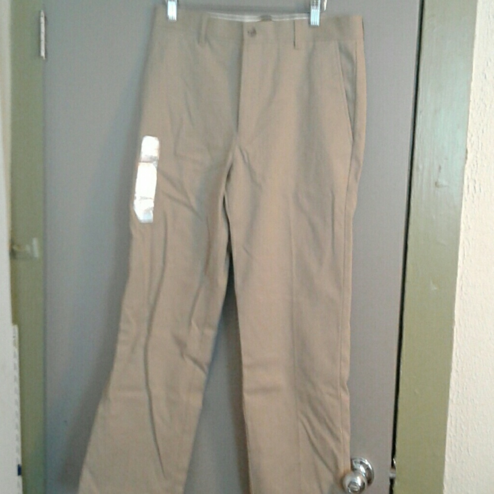Architect khaki flat front pants