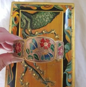 SOLD Cutest Vintage Enamel Bracelet
