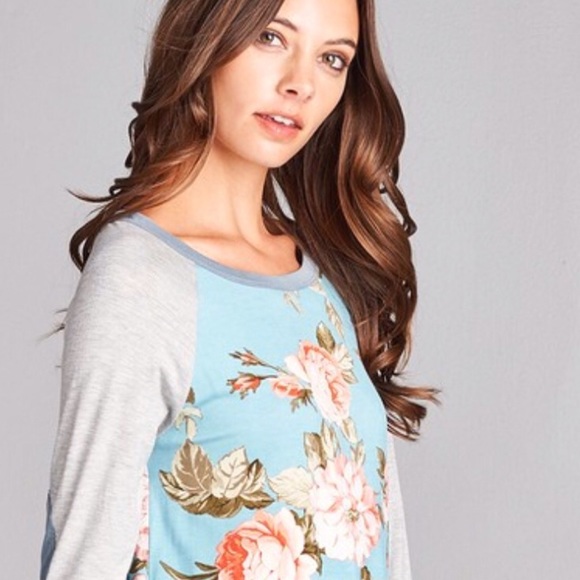 🌸 🆕 Floral Jersey Knit Top - Picture 5 of 8