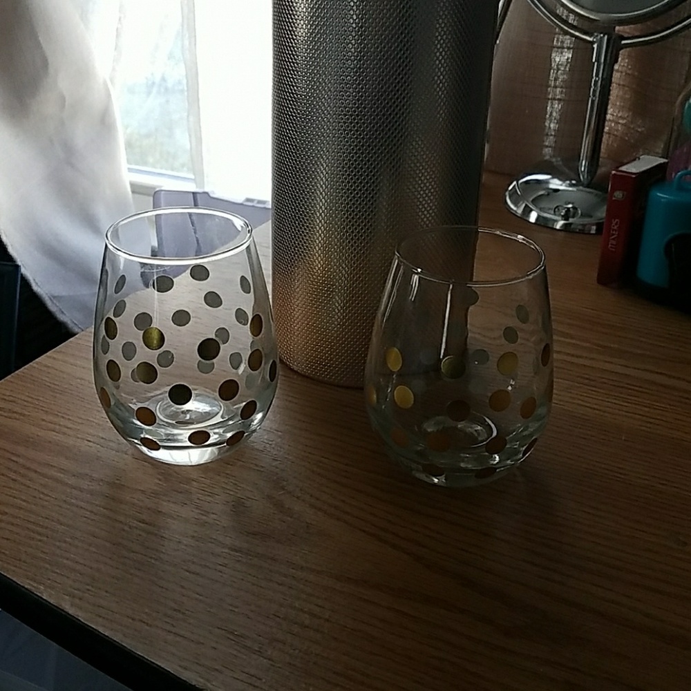 Stemless Wine glass set with bottle carrier