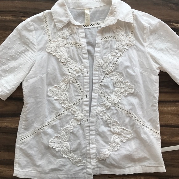 Textured cotton button-down SOLD - Picture 3 of 7