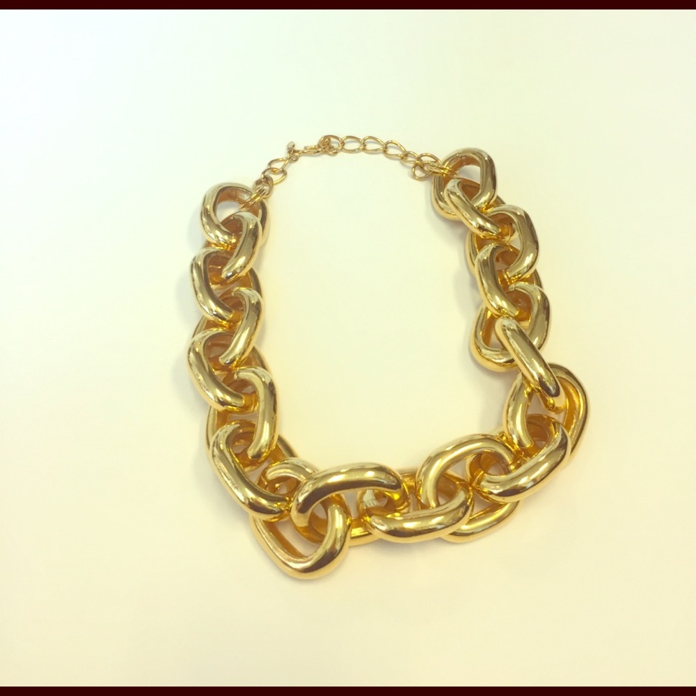Kenneth Jay Lane Gold Chain Link Necklace