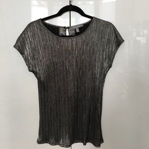 Silver short sleeve shirt