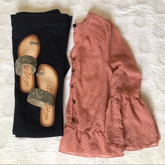 Sanctuary Tops - Sanctuary Toby peplum blouse