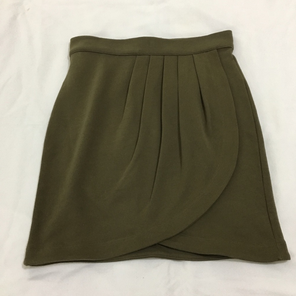 See by Chloe Olive Green Wrap Skirt