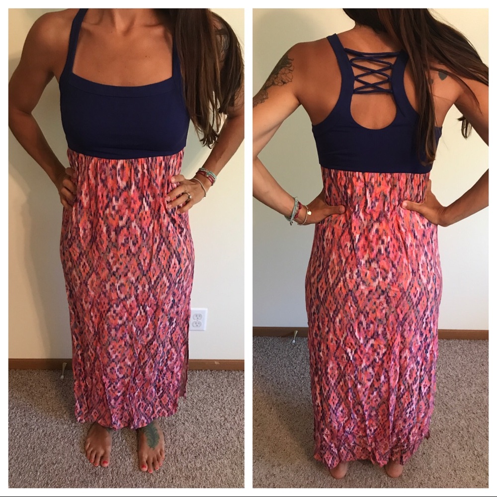 Multi colored maxi