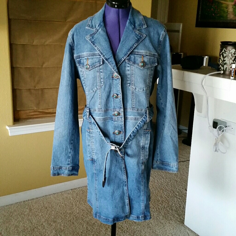 Denim Trench Coat
