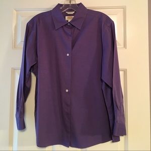 🌻🌻Talbots purple long sleeve shirt Size 14P