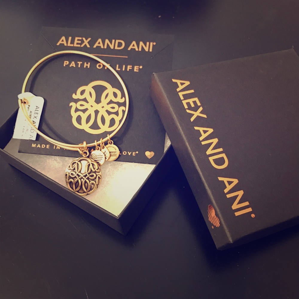 Alex & Ani 'Path of Life' gold bangle