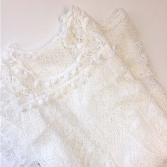 White lace casual mini dress DRC148 - Picture 3 of 4