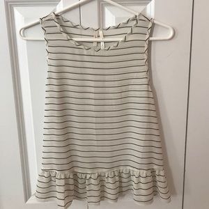 Striped peplum shirt