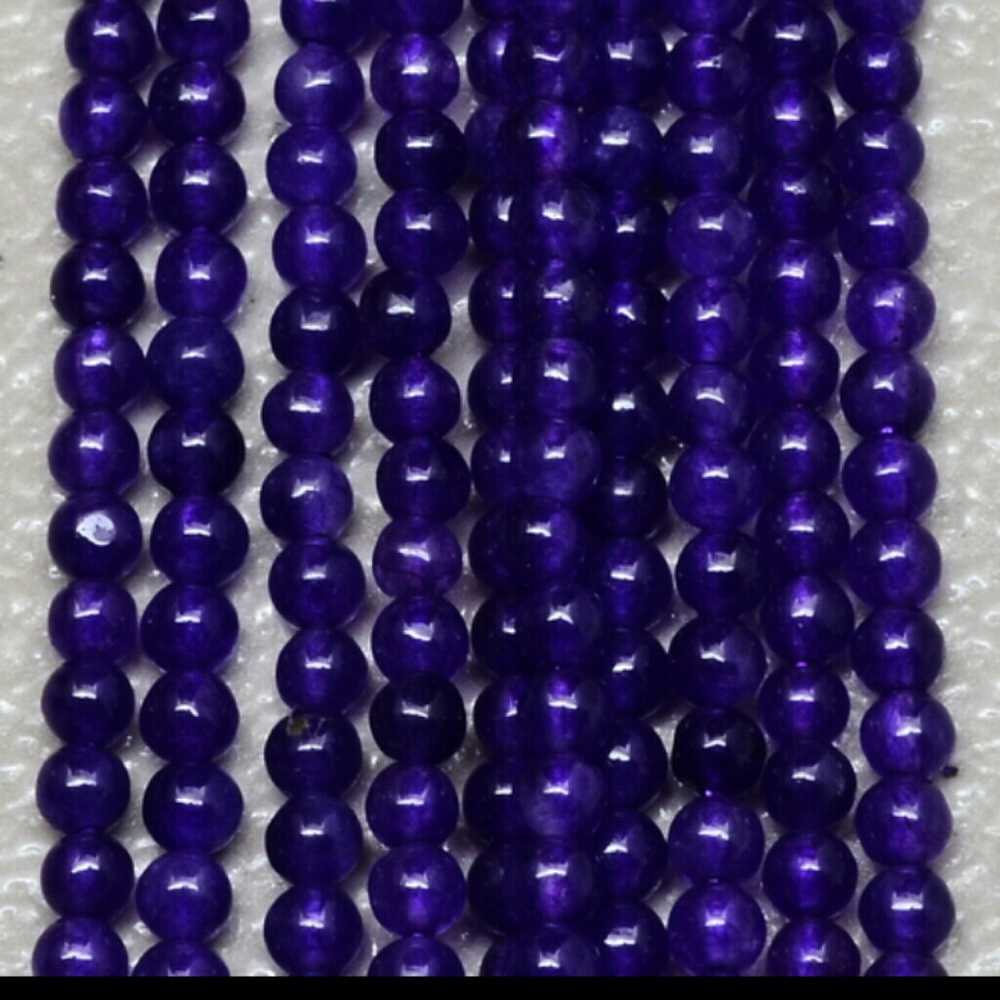 Beaded Bar Necklaces Made W/ Gemstones & 925 SS