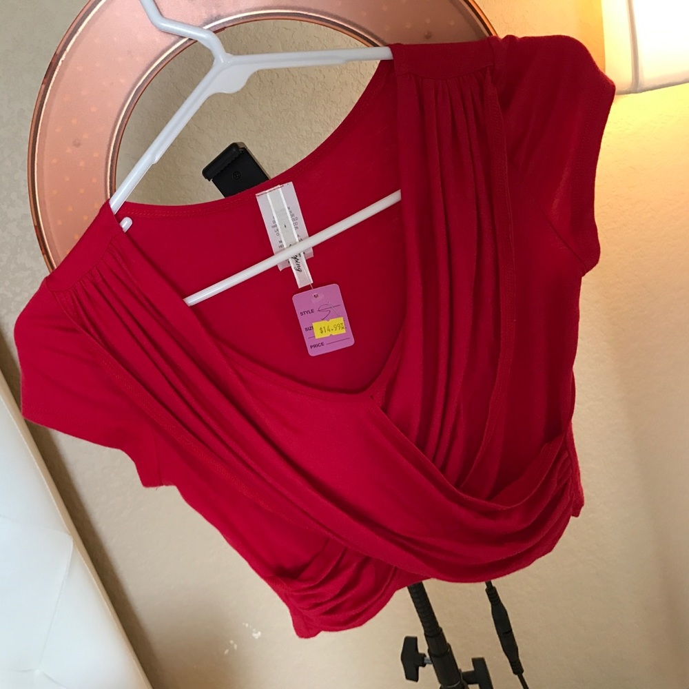Draped crop top