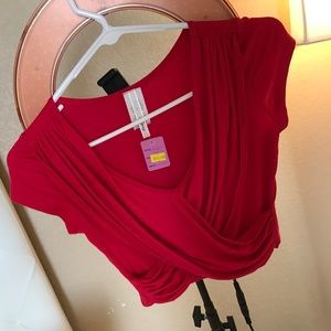 Draped crop top