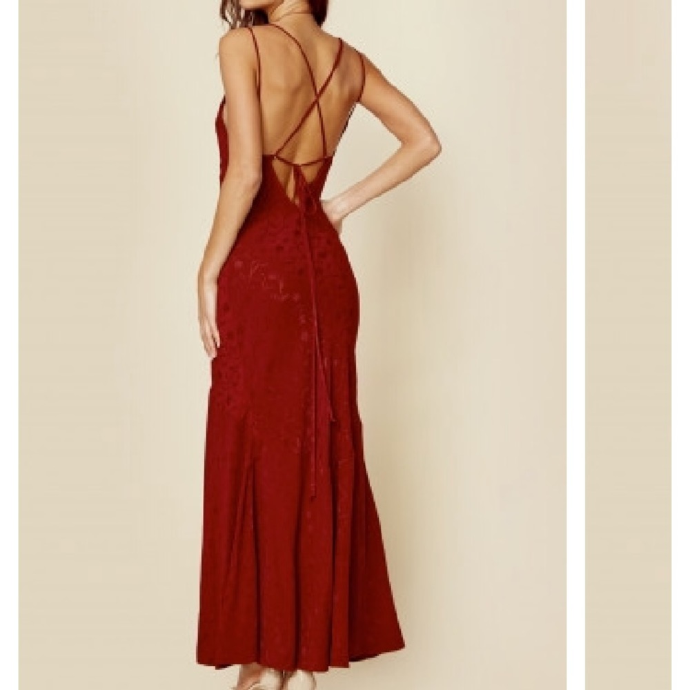 Planet blue red maxi dress - Picture 2 of 2