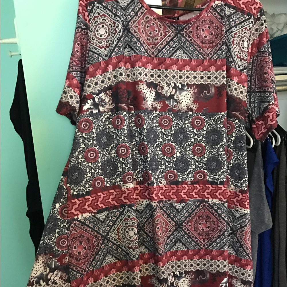 Asos Curve Plus Size Flowy Skater Dress