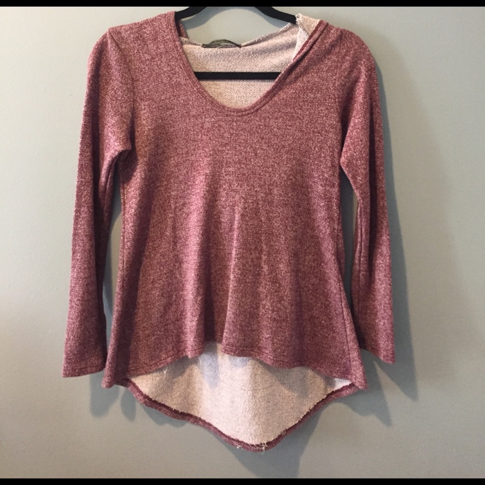 Burgundy hoodie