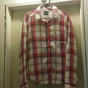 Plaid long sleeve shirt