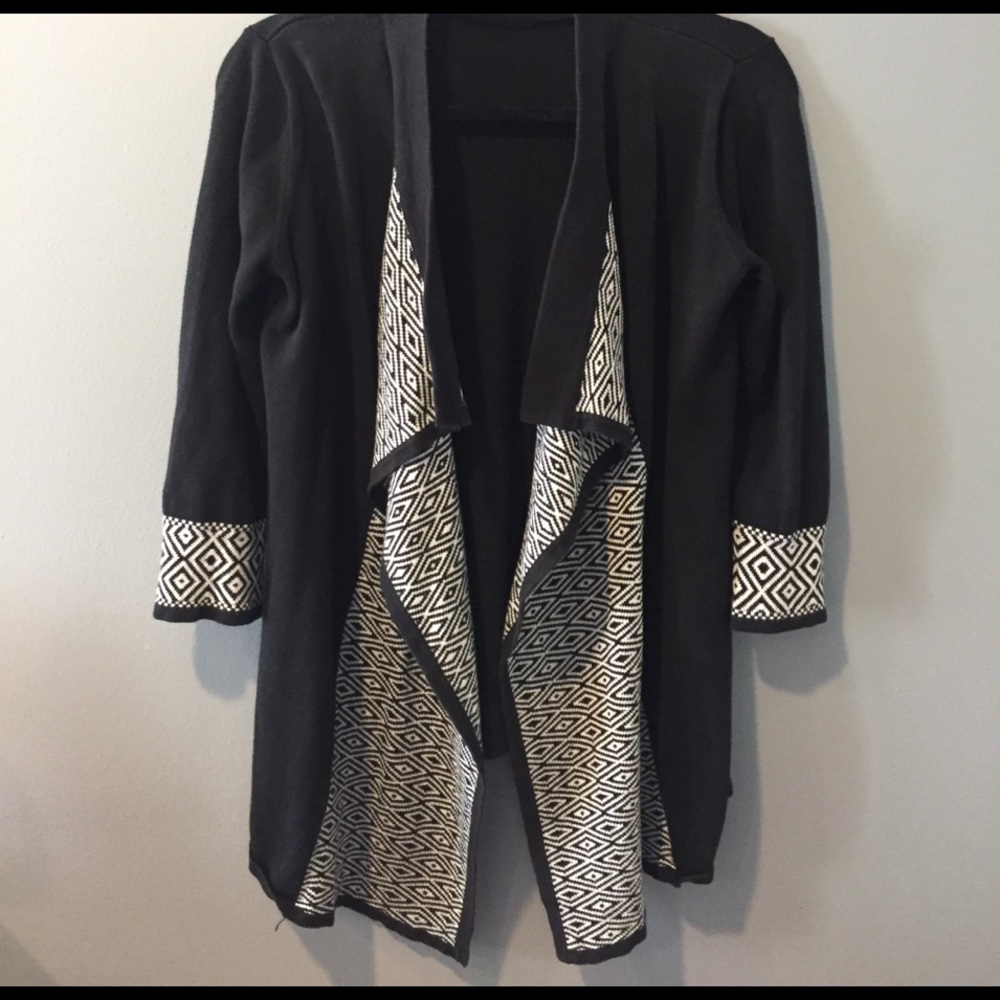 Black cardigan