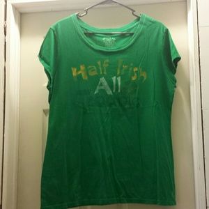 Half Irish all trouble shirt