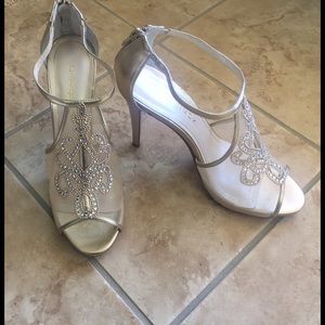 Caparros Women's gold evening sandals