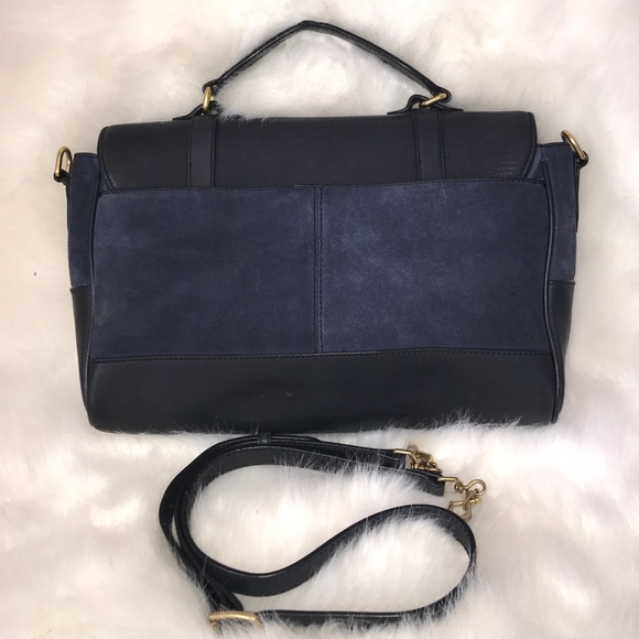 J. Crew Marlie Satchel Handbag Navy - Picture 8 of 8