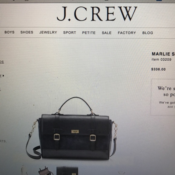 J. Crew Marlie Satchel Handbag Navy - Picture 4 of 8