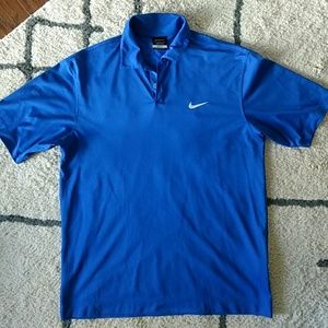 Nike Golf DRI-FIT Royal Blue Polo sz Medium